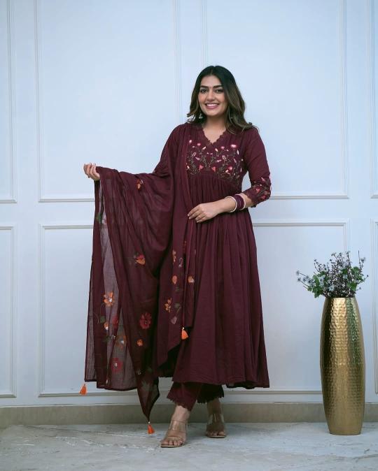 Jaipuri anarkali 3pcs kurtis wholesale online